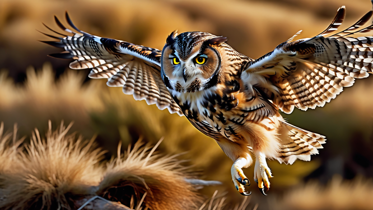 Owl In Flight