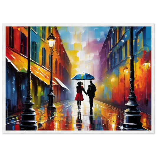 Couple Walking in the Rain