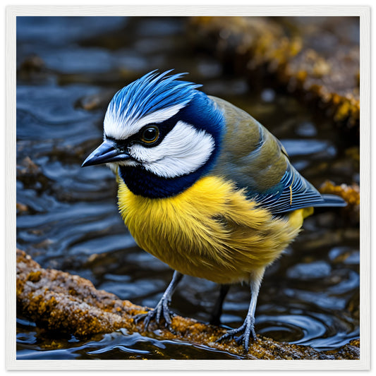  Blue Tit Bird Resting in natural setting