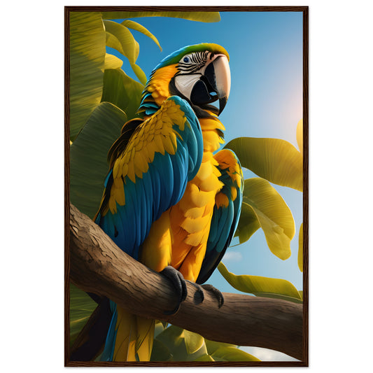 Colourful Parrot perched on a branch.