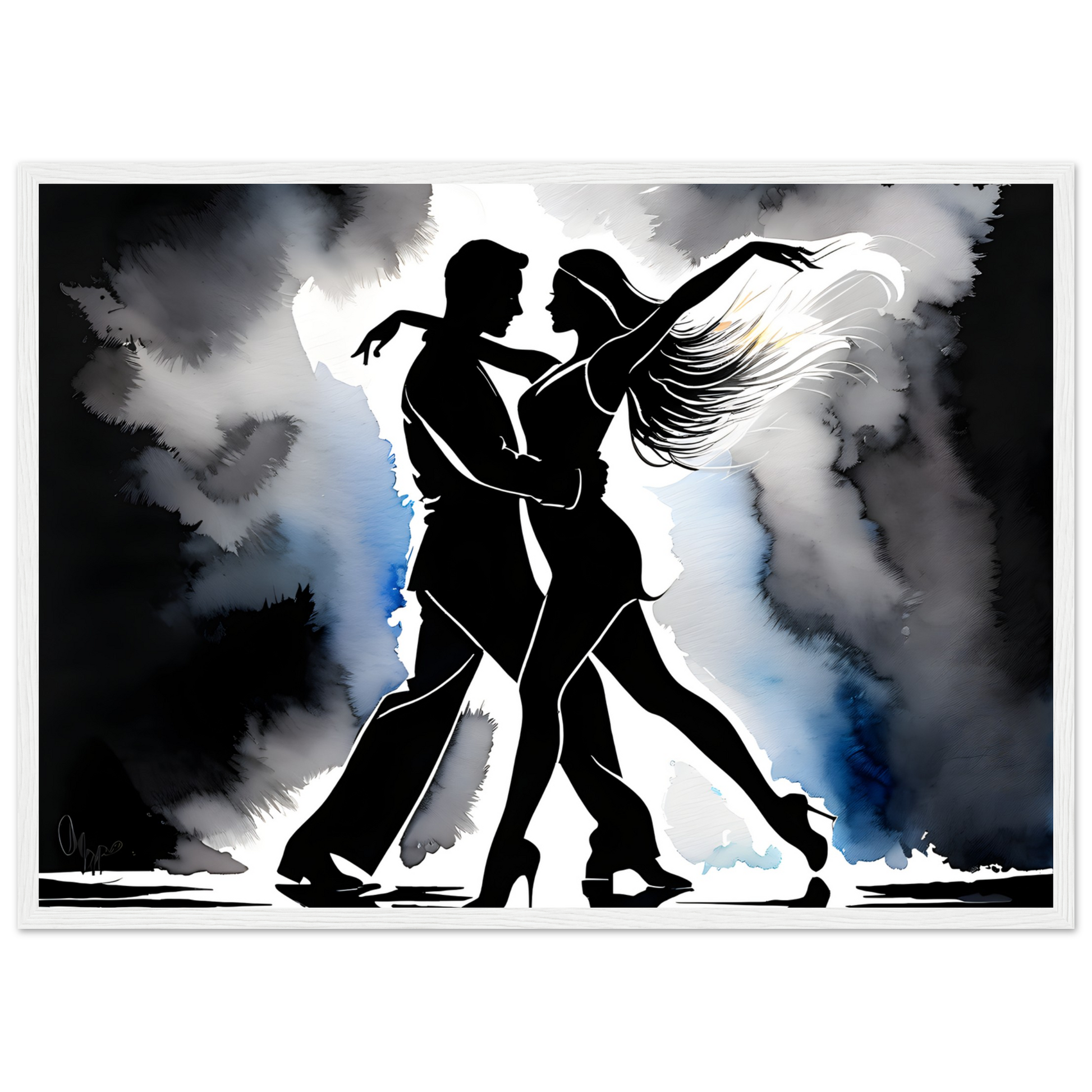 Silhouette of  a Dancing Couple