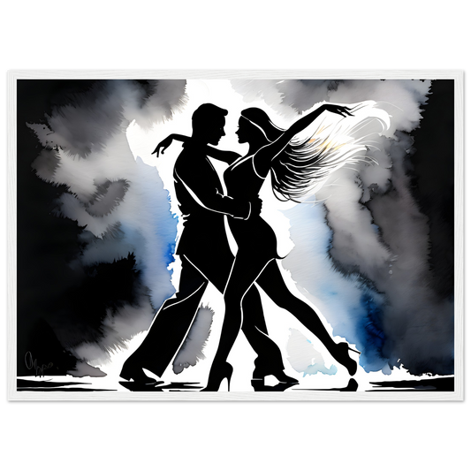 Silhouette of  a Dancing Couple